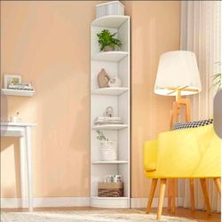 ✨ TALL CORNER SHELF WITH LED LIGHT – $50 ✨