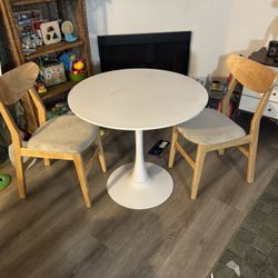 Dining Table Plus 2 Chairs