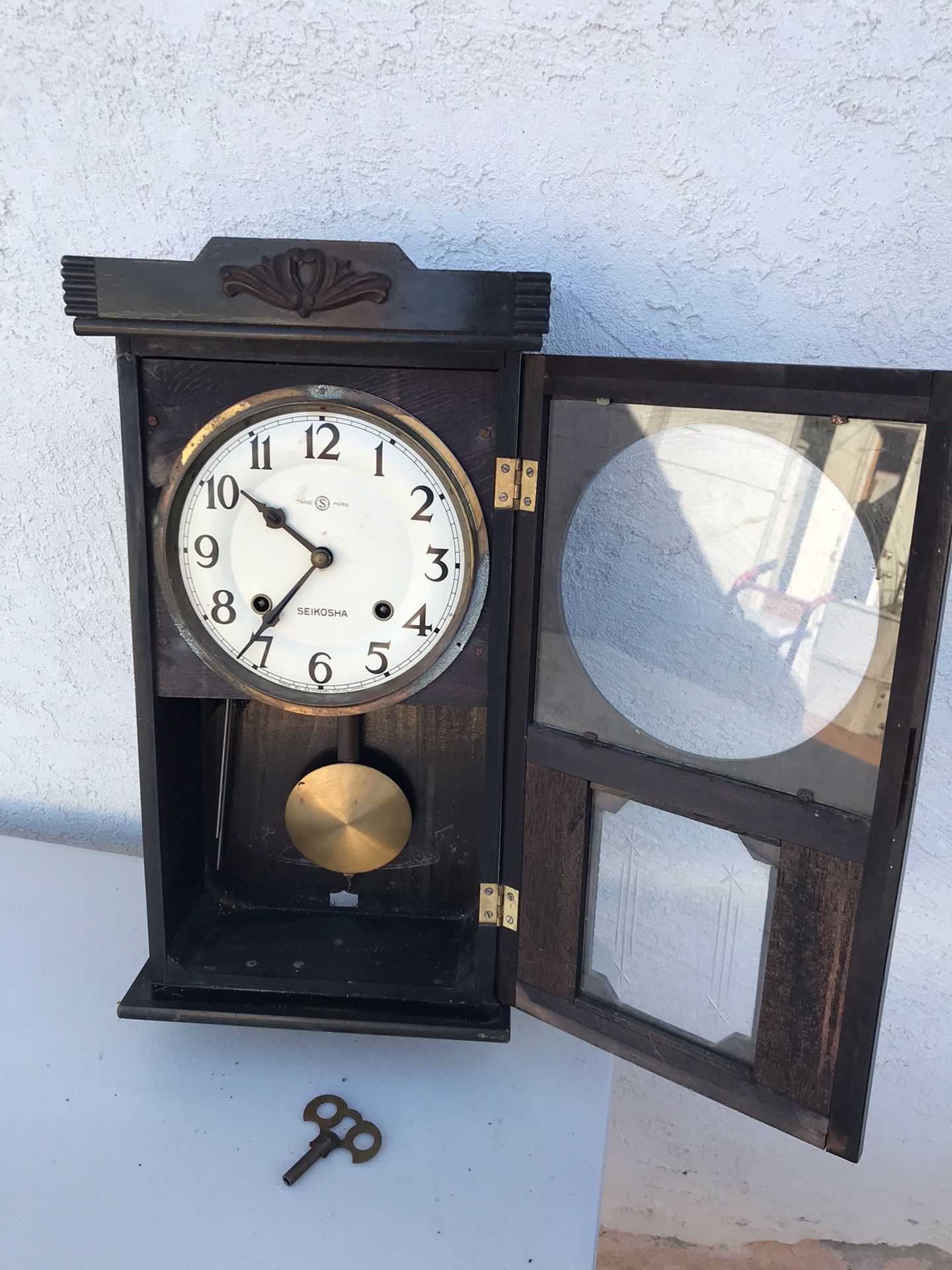 Antique Seikosha Wall Clock Tokyo Japan for Sale in Imperial Beach