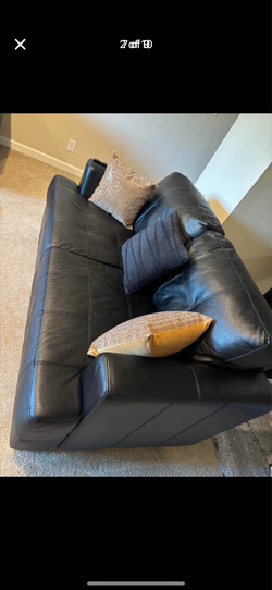 Full sofa set: 3-seater, 2-seater, and 1-seater. Very comfortable and in good condition."