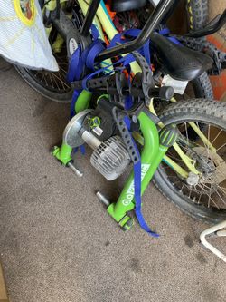 Bike trainer with holder