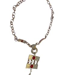 Vintage Bijoux Terner silver-tone statement necklace 