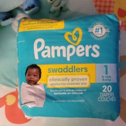 Pampers Swaddlers Size 1 20ct $9 