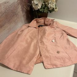 Linda Allard Ellen Tracey Coral Pink Women’s Blazer, Size 2P