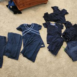 Navy Scrubs Set