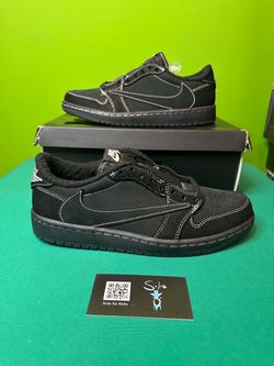 TS x Air Jordan 1 Retro Low SP “Black Phantom” NEW Size 7.5 OG BOX DM7866-001