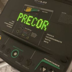 Precor EFX 5.23 premium rear drive home elliptical exerciser with 19-inch stride, 20 resistance levels, adjustable CrossRamp $1000 OBO