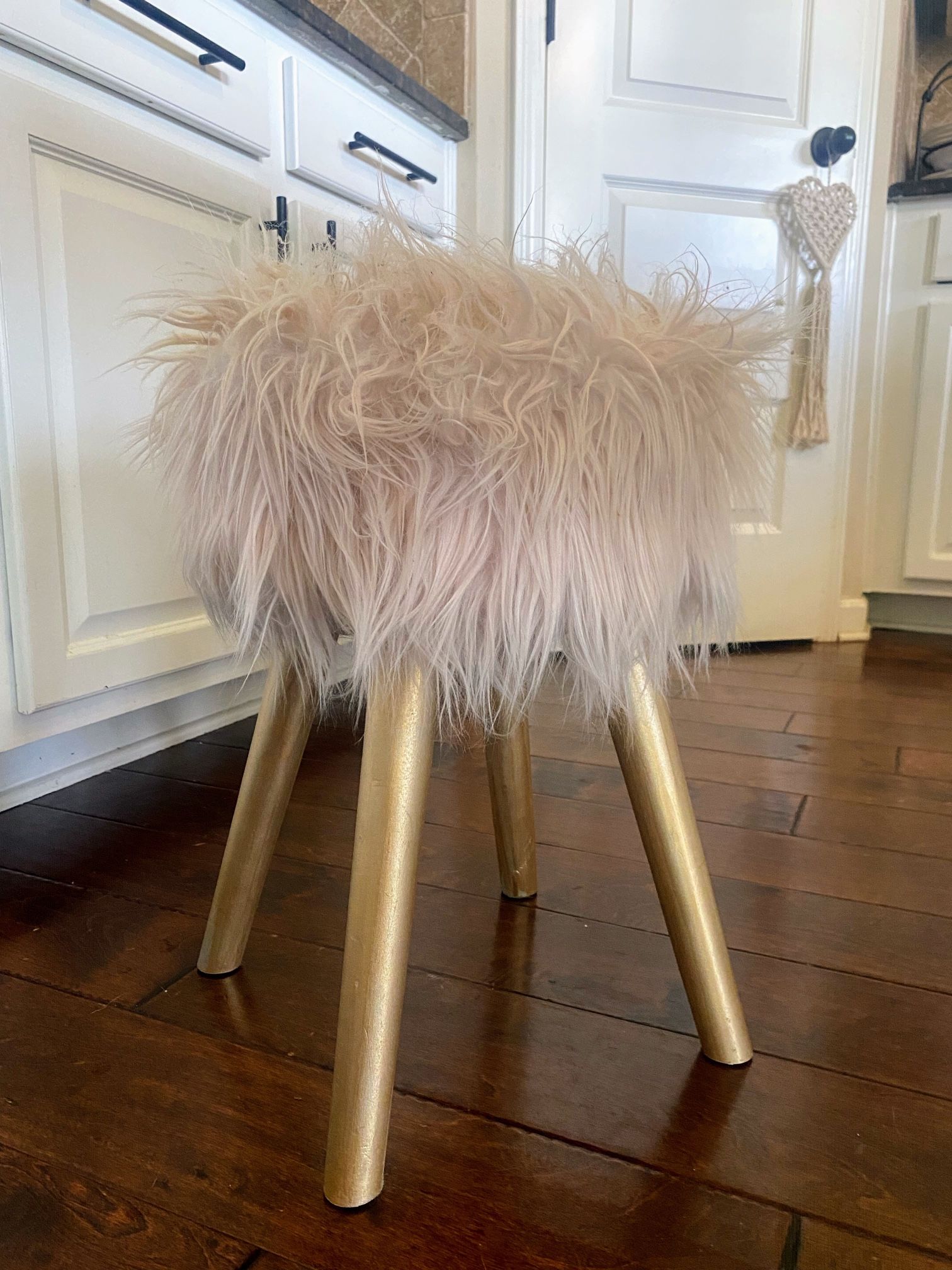 Hobby lobby fur stool sale