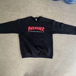 Thrasher Asian Style Font Hoodie