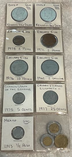 12 U.S. & FOREIGN COINS