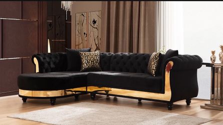 Velvet Sectional New in Box