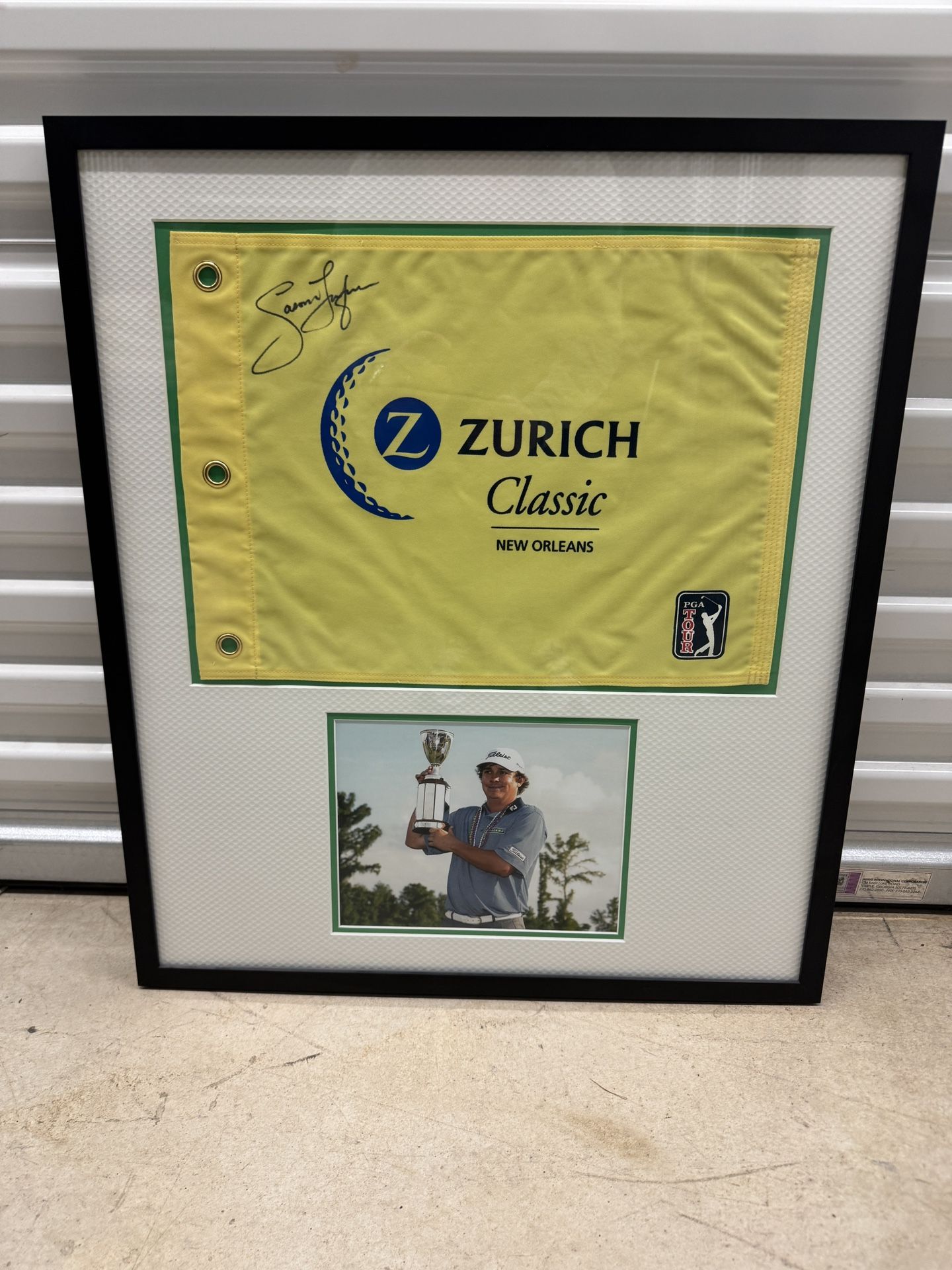Jason Dufner Signed Golf Flag