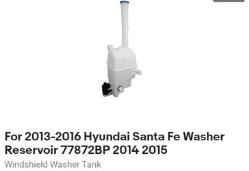 Windshield Washer Reservoir for Hyundai Santa Fe 2013-2016