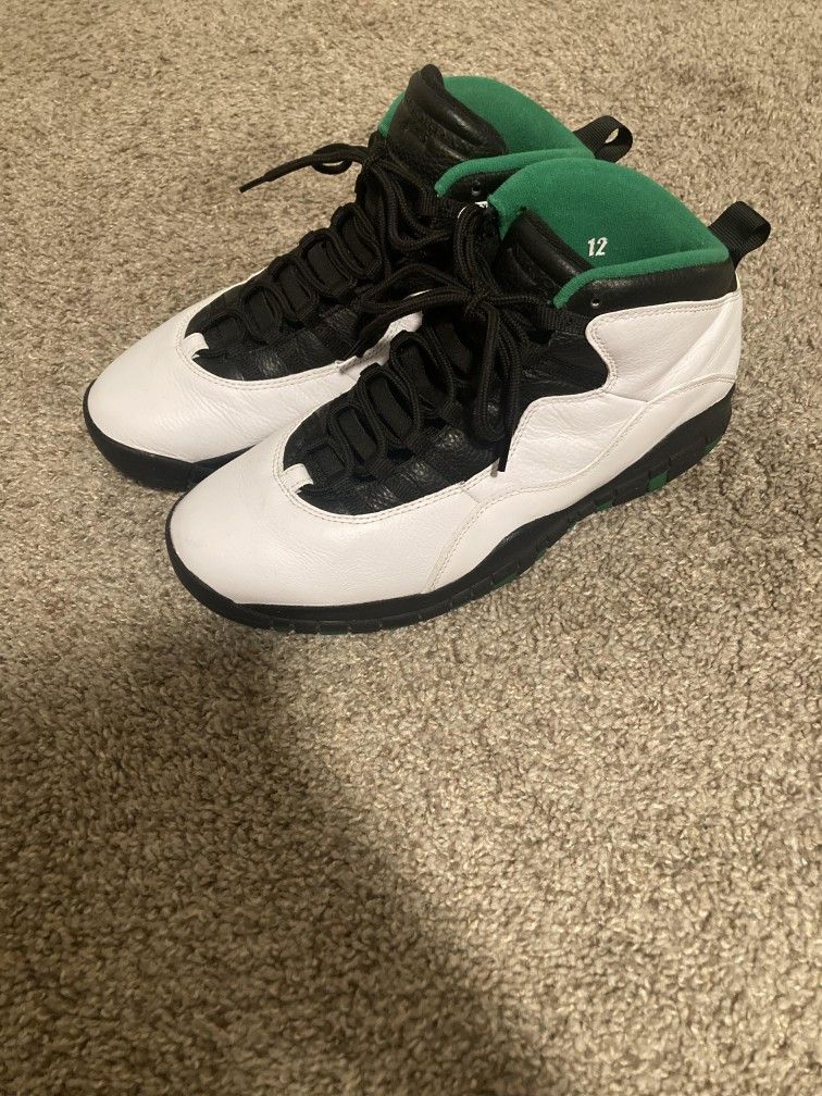 Size 12 Seattle Jordan 10s