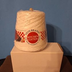 Lion Brand Kitchen Cotton Yarn Natural White 16 oz -$15.00
