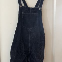 suede overall dress 