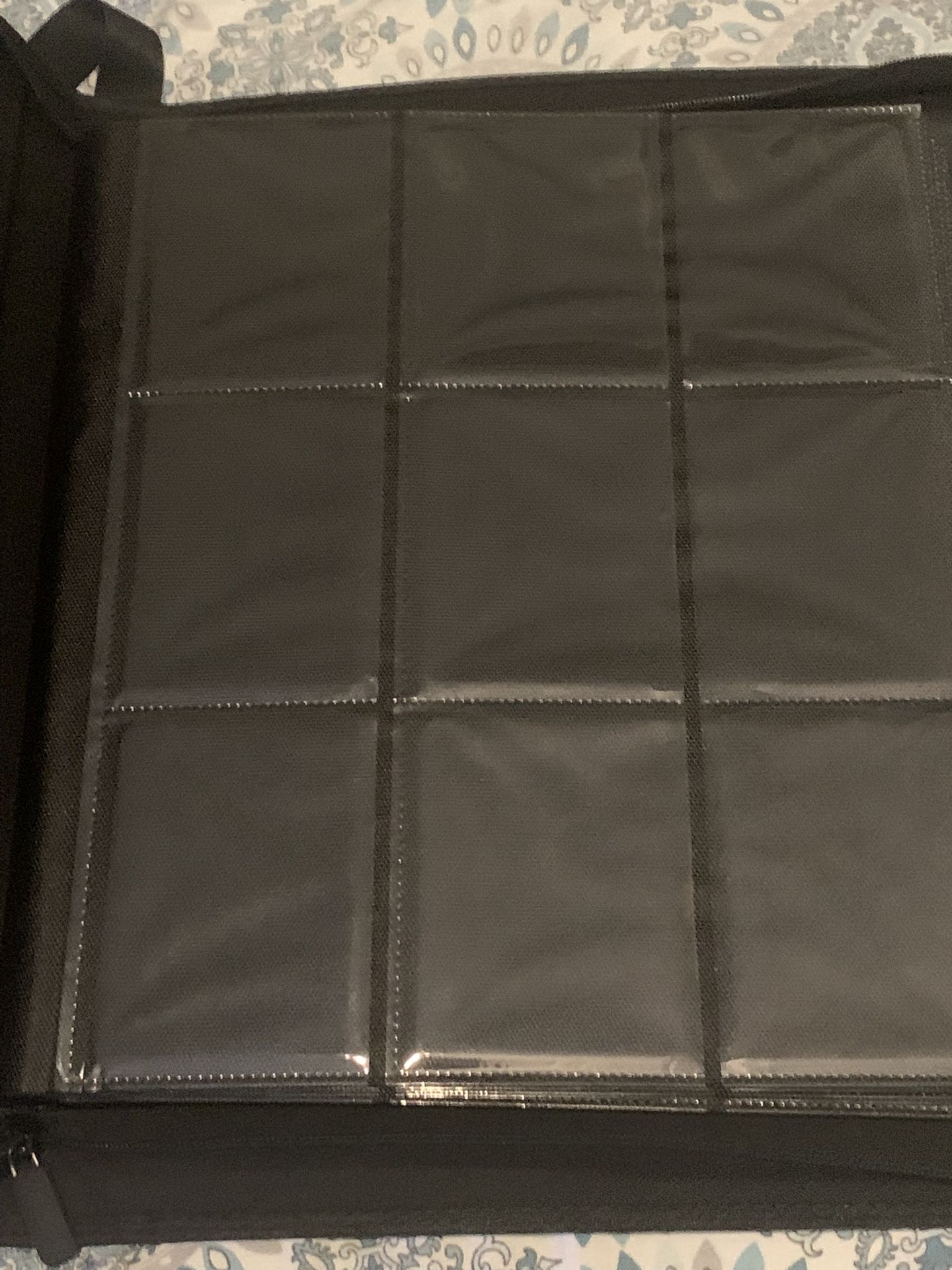 Trading Card Top loader Binder 9 Pockets 288 Cards Hold