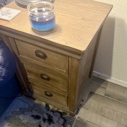 Wood nightstand