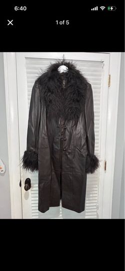 Escada Vintage Penny Lane Ledermantel size 36