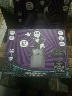 Disney Jack Skellington Remote Control Inflatable Nightmare Before Christmas RC