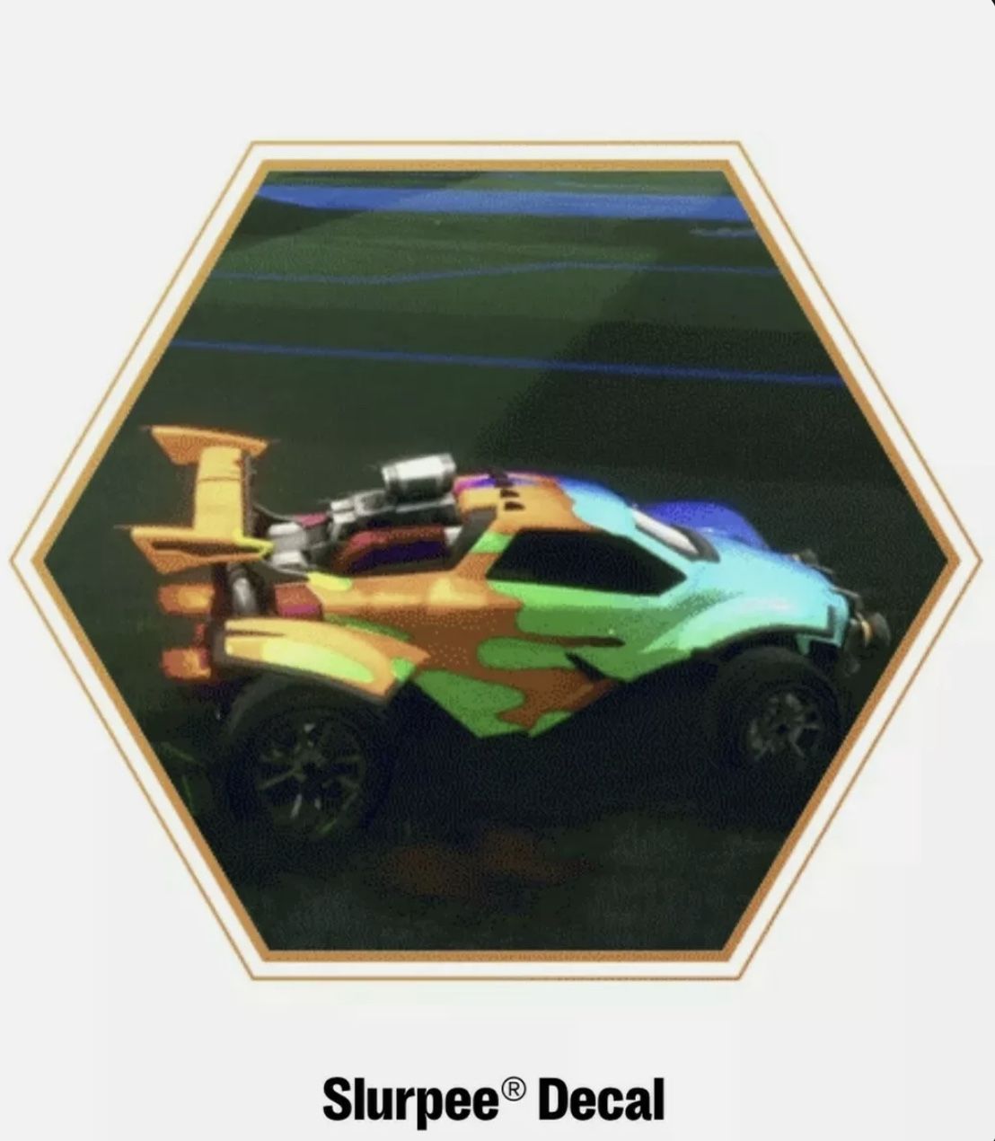 Limited Edition - Rocket League Slurpee Decal Code - 7 Eleven - Speedway