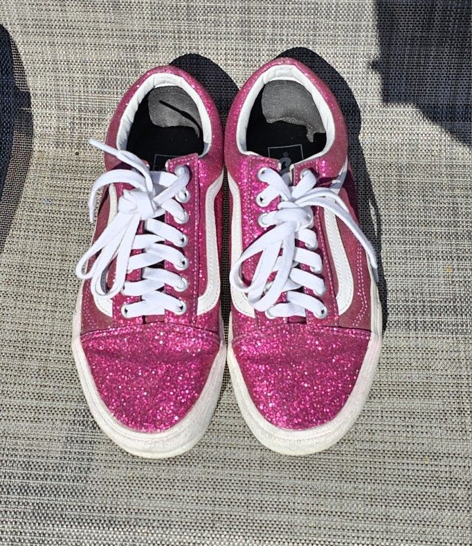 Pink Glitter Vans