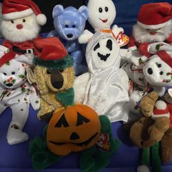 Holiday Beanie baby Lot 