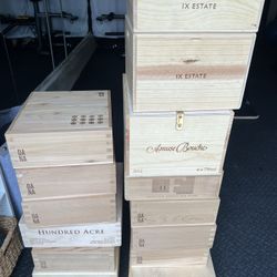 Expensive Napa Valley Wooden Wine Boxes