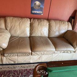 Leather Sofa -$50