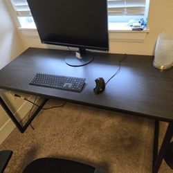 Black Computer Table (55" X 24")