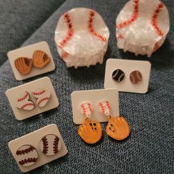 Baseball Earrings