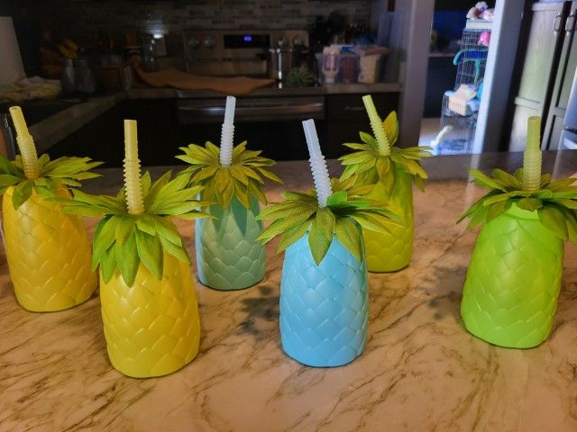 Pineapple Sippy Cups