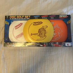 Innova Disc Golf Set 3 Piece Driver Mid-Range & Putter DX Plastic New 