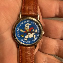 One In A Million Alice In Wonderland White Rabbit Unisex Watch for