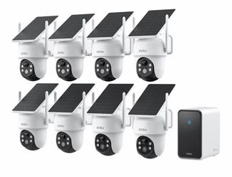 aosu D1 Classic 8-Cam Kit, Security Cameras Wireless Outdoor, Solar Powered