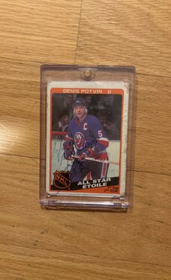 Dennis Potvin 1984 Signed Card
