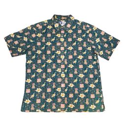 VINTAGE RJC MENS HAWAIIAN ALOHA SHIRT 2XL 3XL TROPICAL FLORAL MADE IN HAWAII