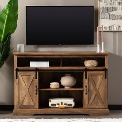 52-inch Highboy Sliding Barn Door TV Stand