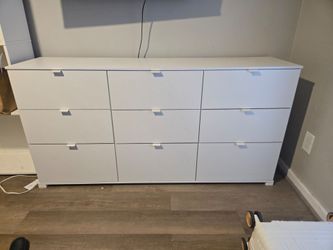 White 9-Drawer Dresser / Storage Cabinet - Moving Sale
