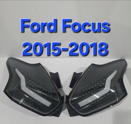 Ford Focus 2015-2018 Smoked LED Tail Lights Pair