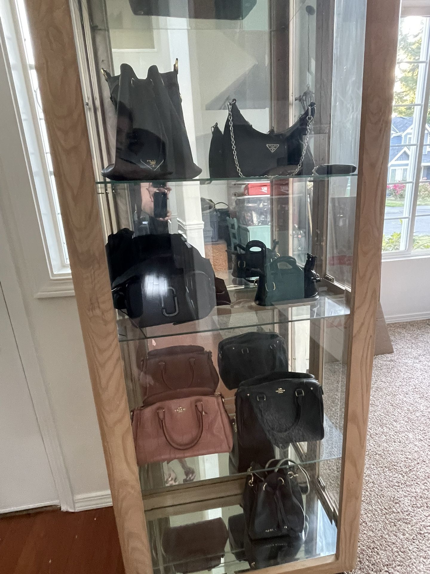 Curio cabinet glass Display Case