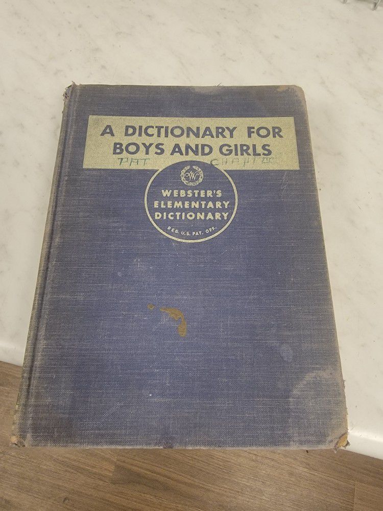VINTAGE DICTIONARY FOR BOYS AND GIRLS 