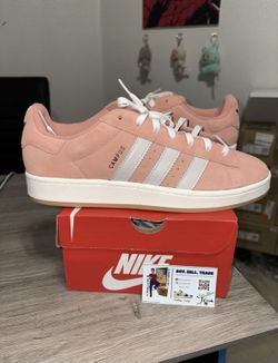 Size 12 mens - Adidas Campus 00s Wonder Clay Grey Pink White