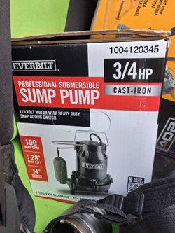 Everbilt Sump Pump