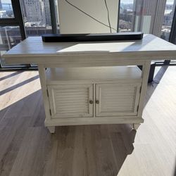 Wooden Expandable Kitchen Island Table