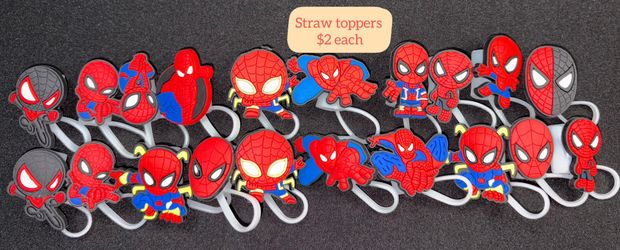 Spiderman Straw Toppers