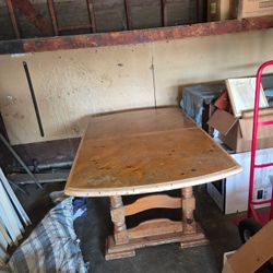 Knotty Pine Dining Table