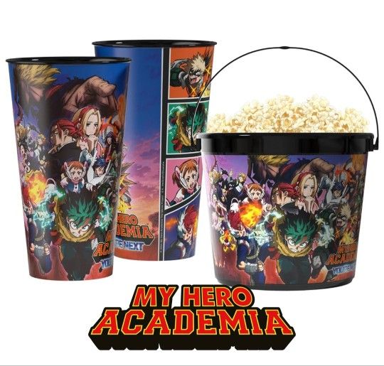 My Hero Academia: You're Next - Popcorn Bucket And Cups Combo