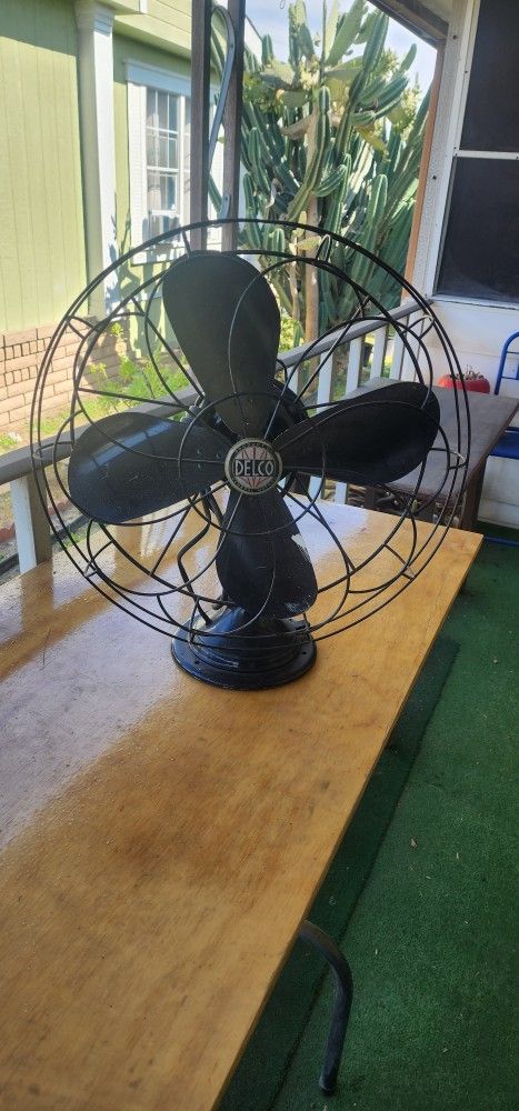 Antique Delco Desk Fan