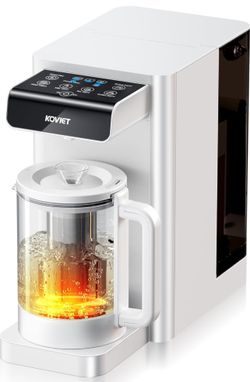 Brand New 10 Stage Countertop Reverse Osmosis Water Filter, 6-in-1 Hot Water RO Water Filtration System with Heatable Bottle, 3:1 Pure to Drain Rati